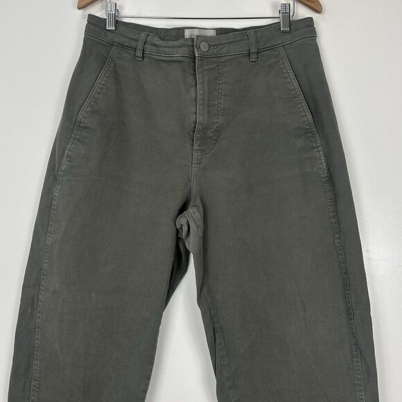 Everlane The Utility Barrel Sz 14R Organic Cotton Pant Taupe - Picture 5 of 13